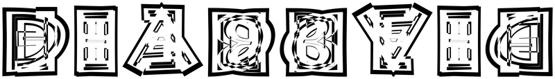 Ambigram for deadbeef in Greek i